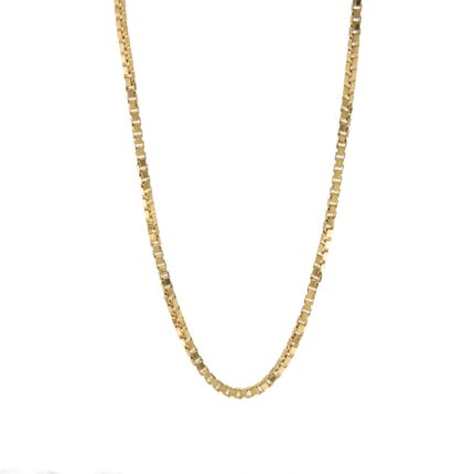 CADENA TEJIDO CAJA 18K