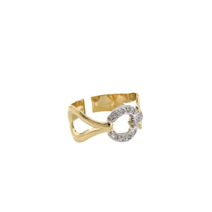 ANILLO CON ZIRCONES 18K