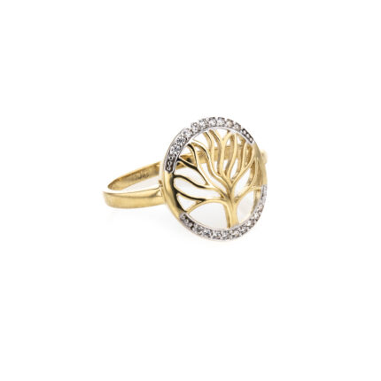 ANILLO ARBOL CON ZIRCONES TK
