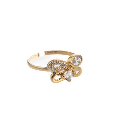 ANILLO CON ZIRCONES 18K
