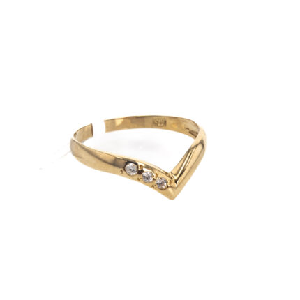 ANILLO CON ZIRCONES 18K