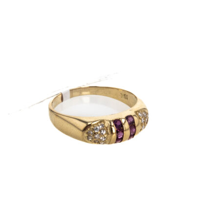 ANILLO CON ZIRCONES 18K