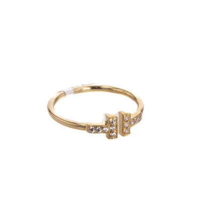 ANILLO CON ZIRCONES 18K