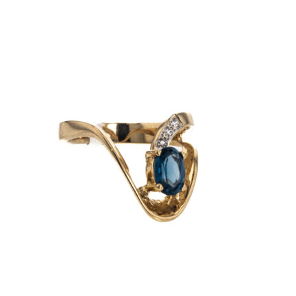 ANILLO CON ZIRCONES 18K