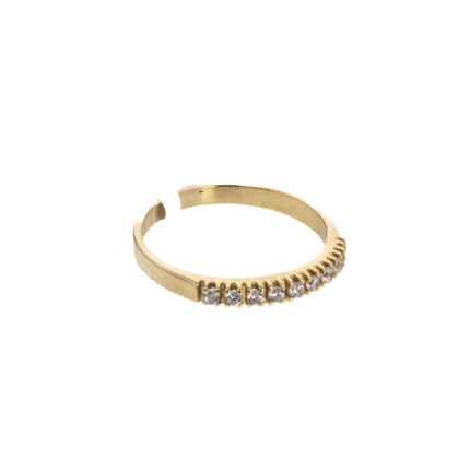 ANILLO CON ZIRCONES 18K