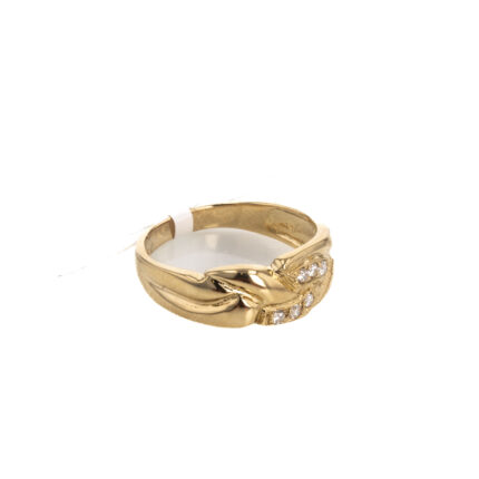 ANILLO CON ZIRCONES 18K