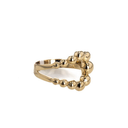 ANILLO BOLITAS 18K