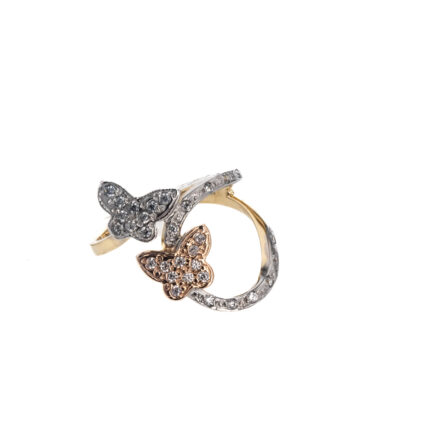 ANILLO MARIPOSAS 18K