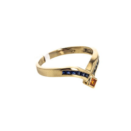 ANILLO CON ZIRCONES 18K
