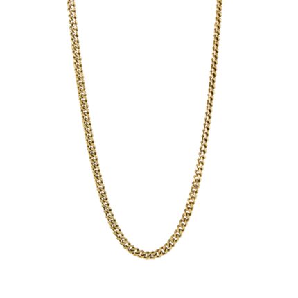 CADENA TEJIDO CUBANA 18K