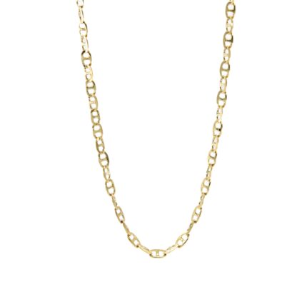 CADENA TEJIDO ANCLA 18K