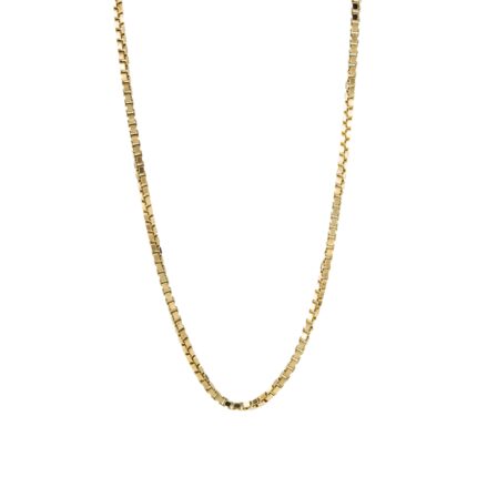 CADENA TEJIDO CAJA 18K