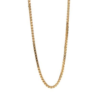 CADENA TEJIDO CAJA 18K