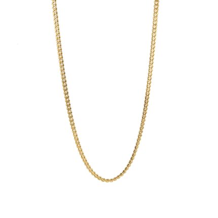 CADENA TEJIDO CUBANA 18K
