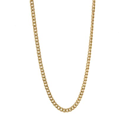 CADENA TEJIDO CUBANA 18K