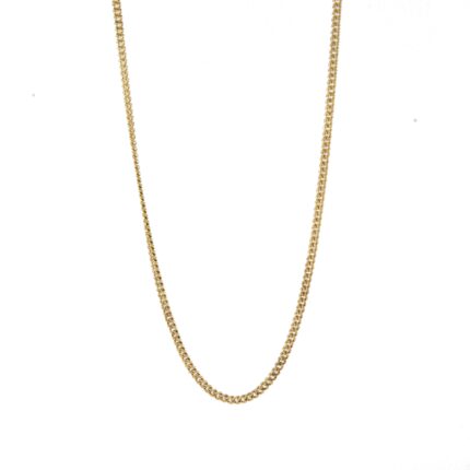 CADENA TEJIDO CUBANA 18K