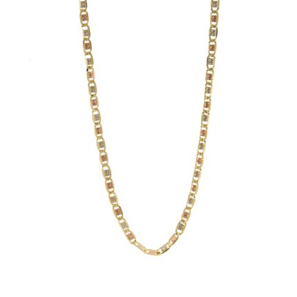 CADENA TEJIDO ANCLA 18K
