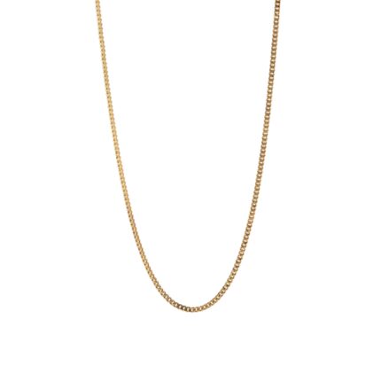CADENA TEJIDO CUBANA 18K