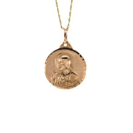 DIJE REDONDO RELIGIOSO 18K