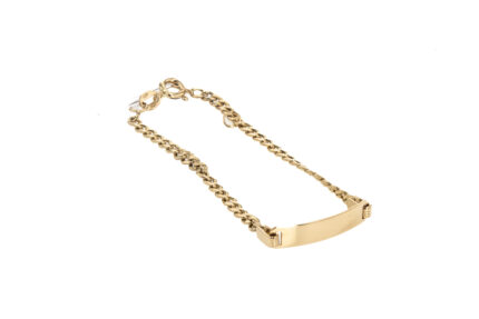 PULSERA BILBAO CON PLACA 18K