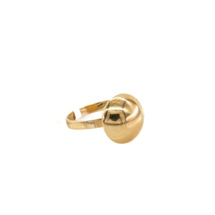 ANILLO CON CENTRO CIRCULAR 18K