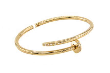 PULSERA CAÑA CON ZIRCONES 18K