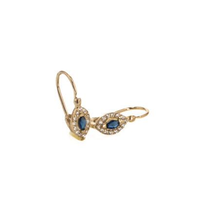 ARETES ZARCILLOS CON ZIRCONES 18K
