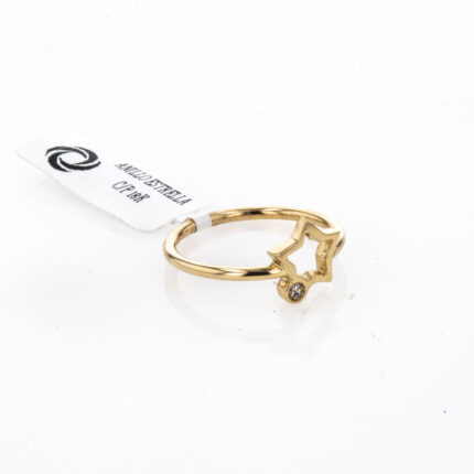 ANILLO ESTRELLA C/P 18K