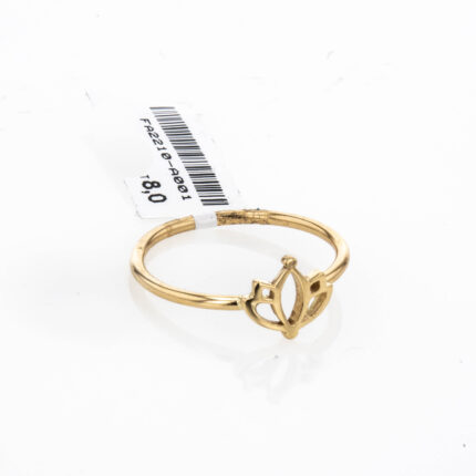 ANILLO FLOR LOTO 18K