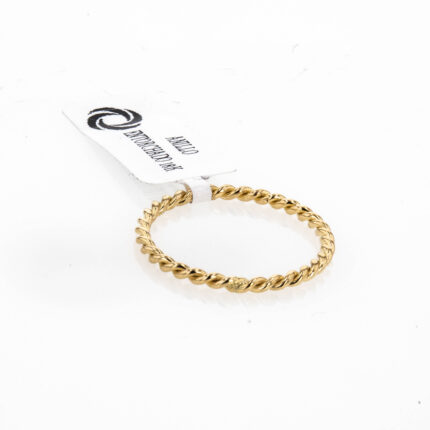 ANILLO ENTORCHADO 18K