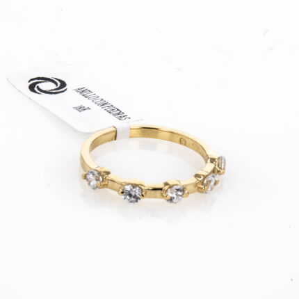 ANILLO CON PIEDRAS 18K