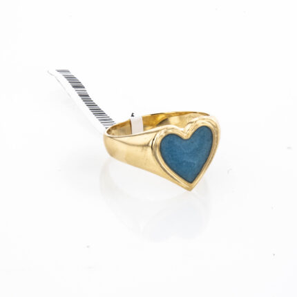 ANILLO CORAZON COLOR 18K