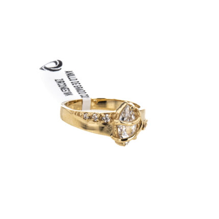 ANILLO DE GRADO CON ZIRCONES 18K