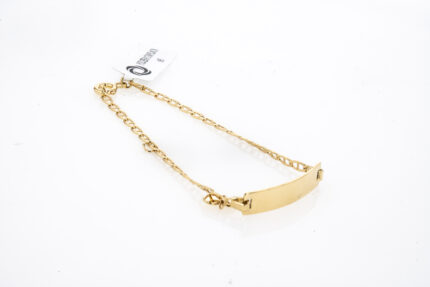 PULSERA CON PLACA 18K