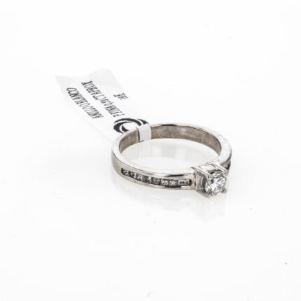 ANILLO O.BLANCO P.FINA 0,32 CTAPROX 18K
