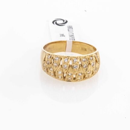 ANILLO CON PIEDRAS 18K