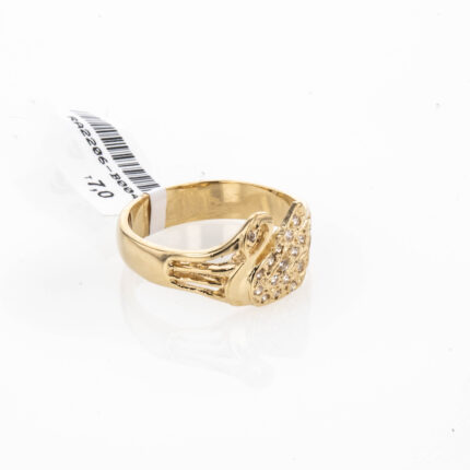 ANILLO CISNE PIEDRAS 18K