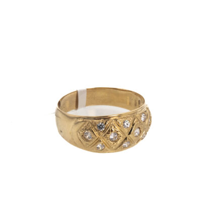 ANILLO CON ZIRCONES 18K