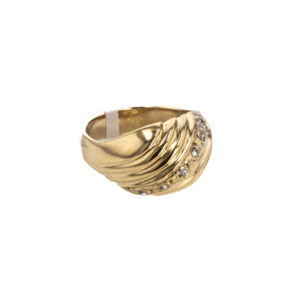 ANILLO CON ZIRCONES 18K