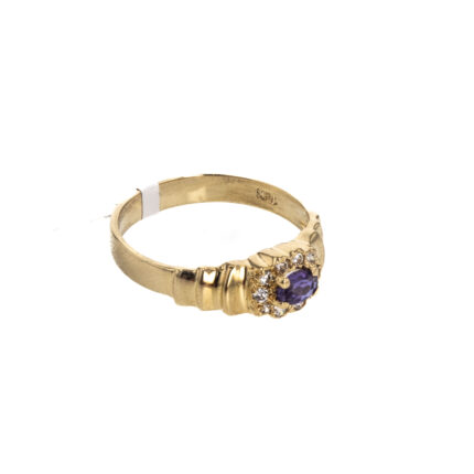 ANILLO CON ZIRCONES 18K
