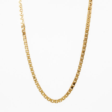 CADENA TEJIDO CAJA 18K