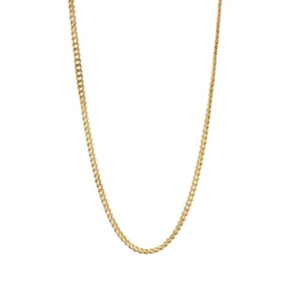 CADENA TEJIDO CUBANA 18K