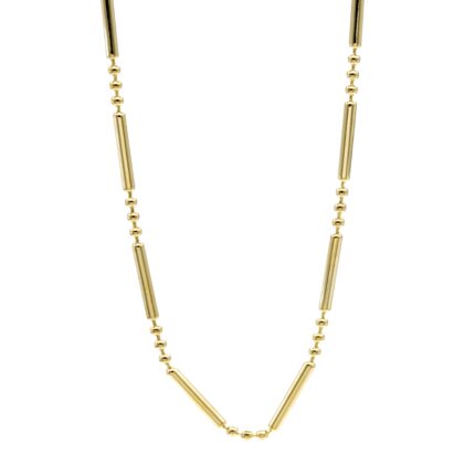 CADENA BOLITAS ALTERNADAS 18K
