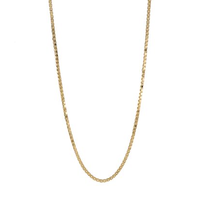 CADENA TEJIDO CAJA 18K