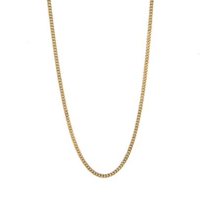 CADENA TEJIDO CUBANA 18K