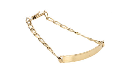 PULSERA BILBAO CON PLACA 18K
