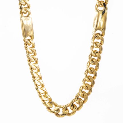 CADENA CUBANA ALTERNADA 18K