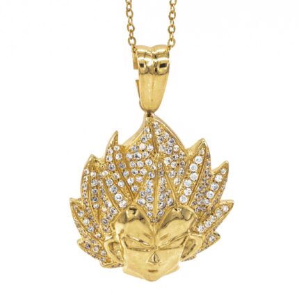 DIJE VEGUETA PIEDRAS 18K