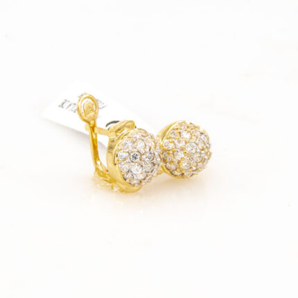 ARETES BOLA DE FUEGO 18K
