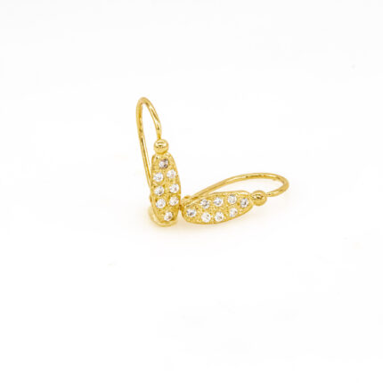 ARETES ZARCILLO CON PIEDRAS 18K